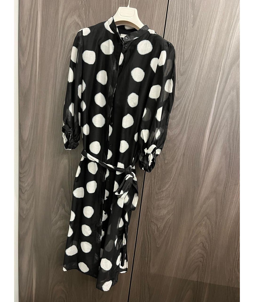 MARCELLA Черное вискозное коктейльное платье, фото 5