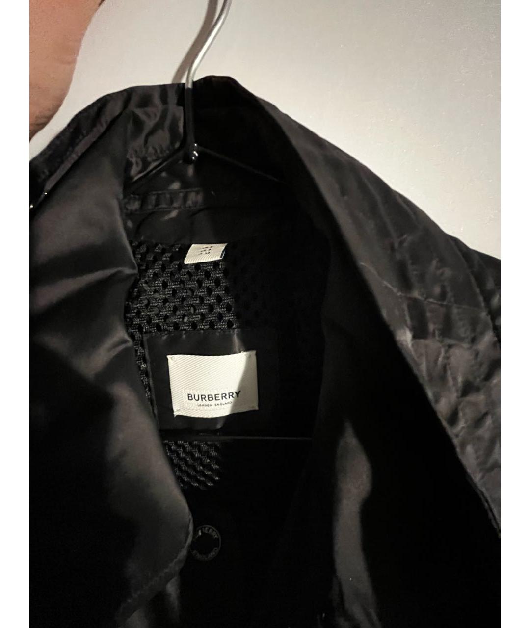 BURBERRY Черный полиамидовый тренч/плащ, фото 3