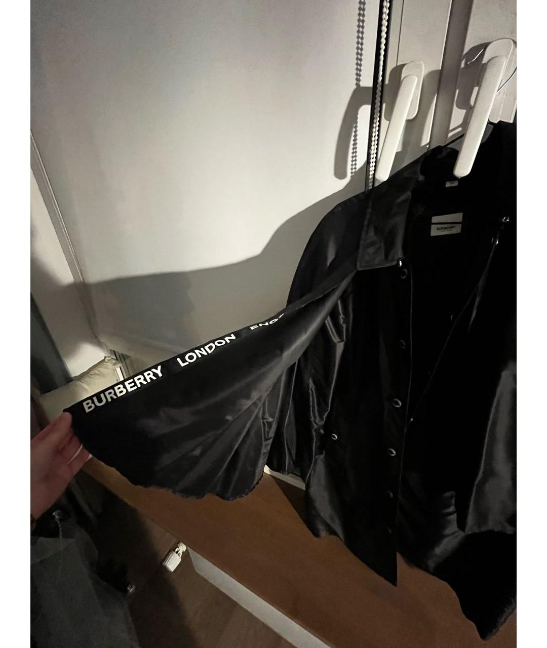 BURBERRY Черный полиамидовый тренч/плащ, фото 4