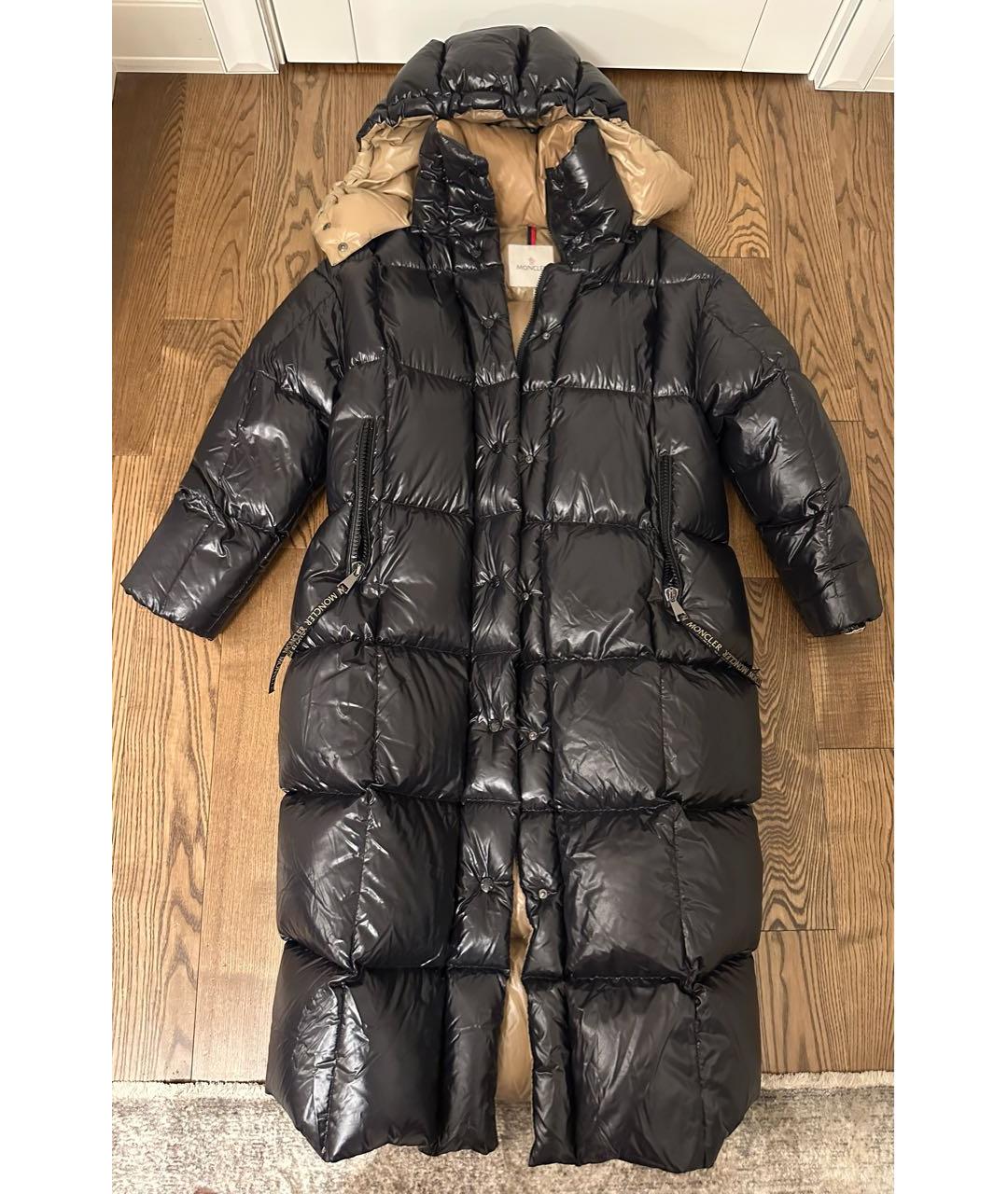 MONCLER Черный пуховик, фото 9