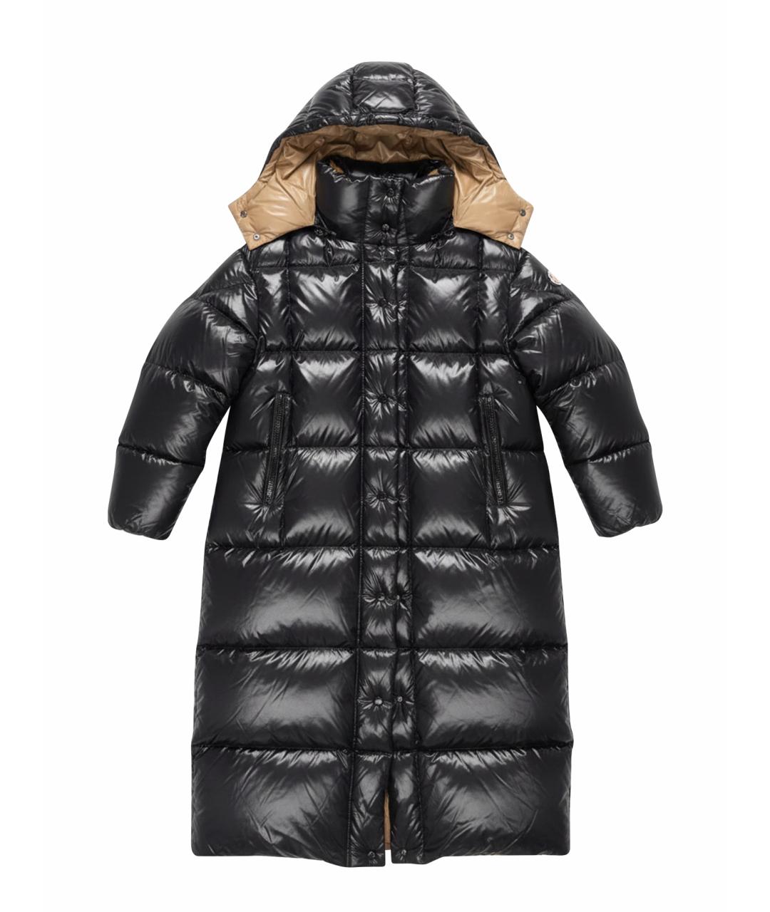 MONCLER Черный пуховик, фото 1