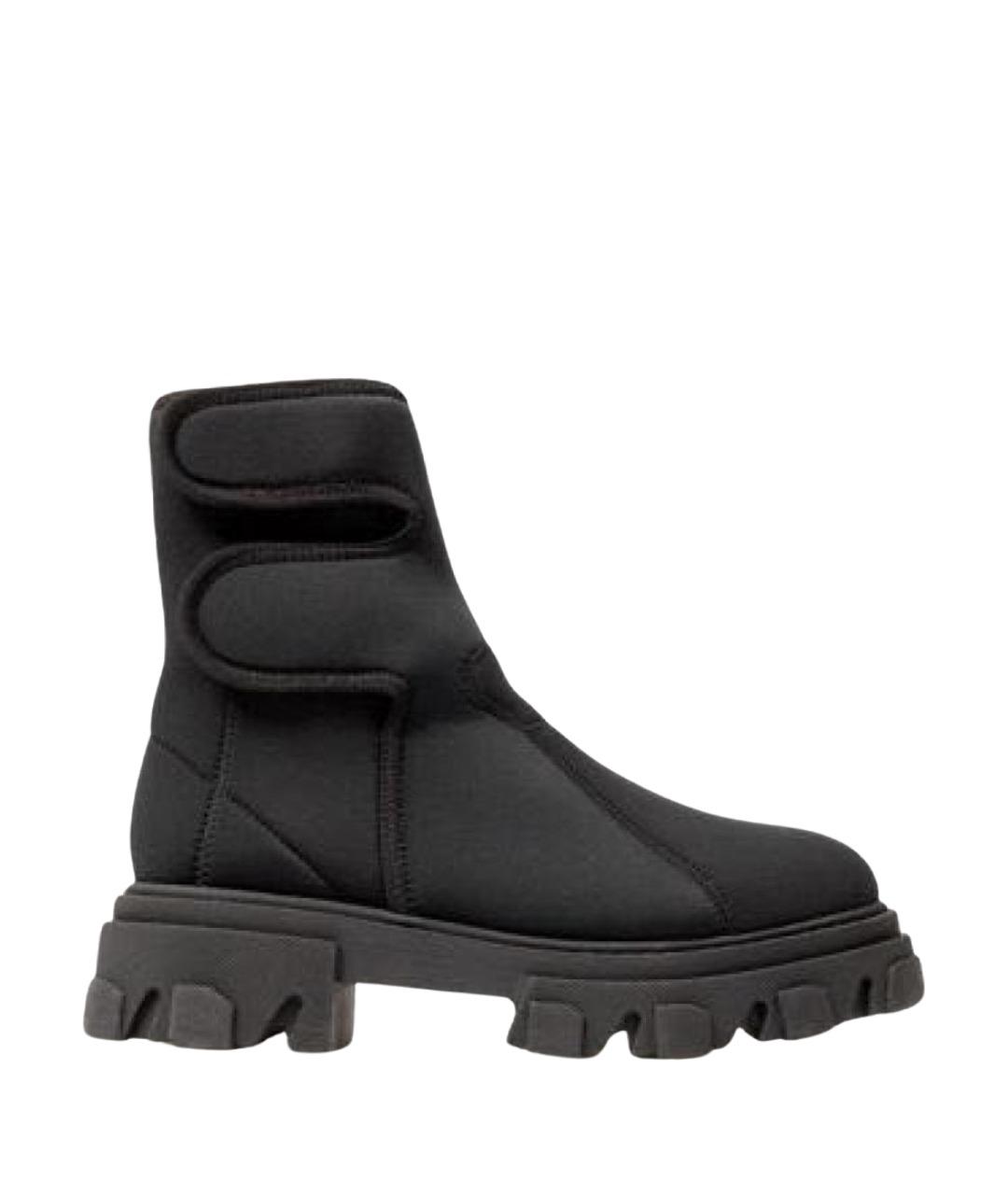 GIABORGHINI Черные текстильные полусапоги, фото 1