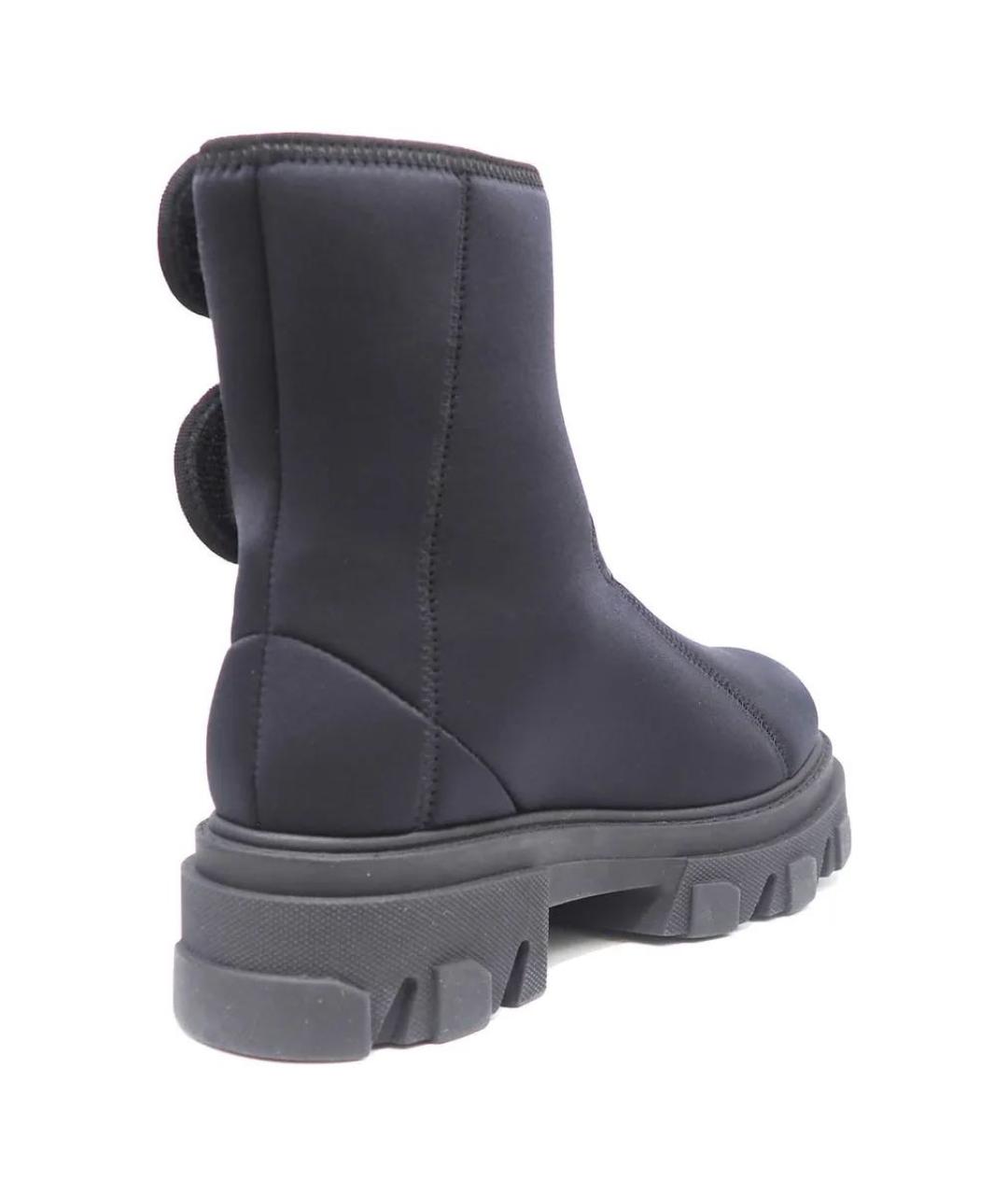 GIABORGHINI Черные текстильные полусапоги, фото 4