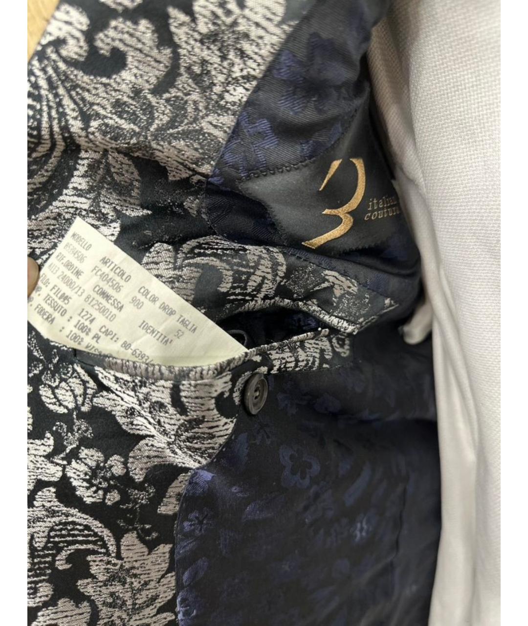 BILLIONAIRE Серый шерстяной пиджак, фото 6