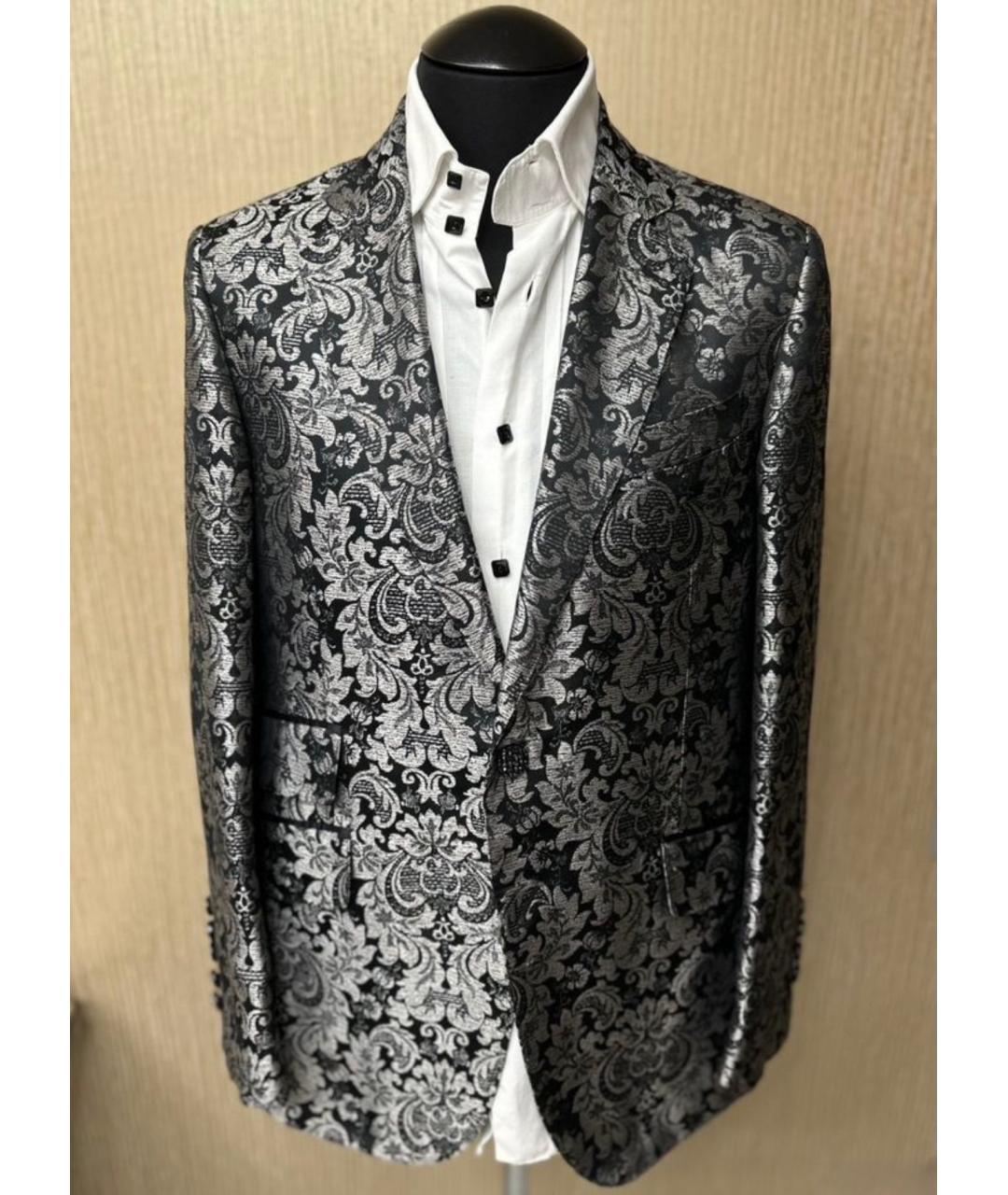 BILLIONAIRE Серый шерстяной пиджак, фото 7