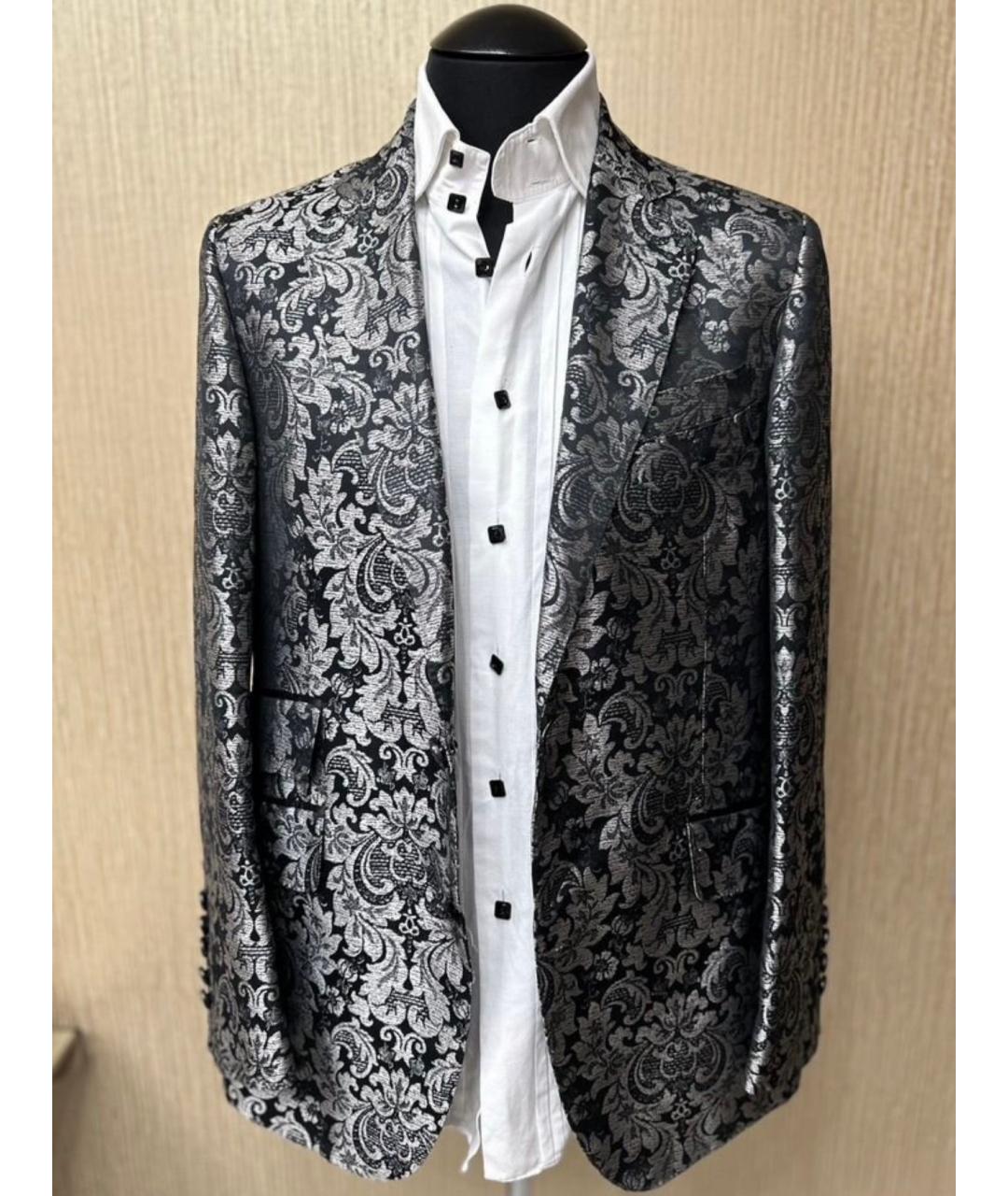 BILLIONAIRE Серый шерстяной пиджак, фото 3