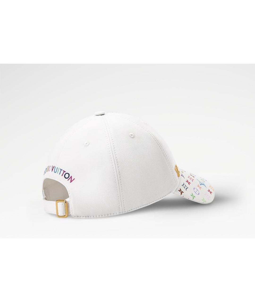 LOUIS VUITTON Белая хлопковая кепка, фото 3