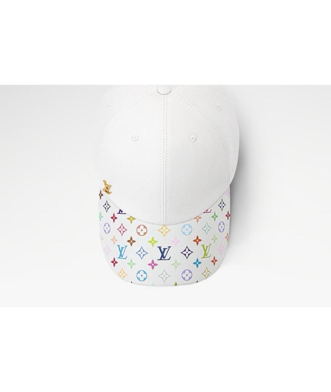 LOUIS VUITTON Белая хлопковая кепка, фото 4