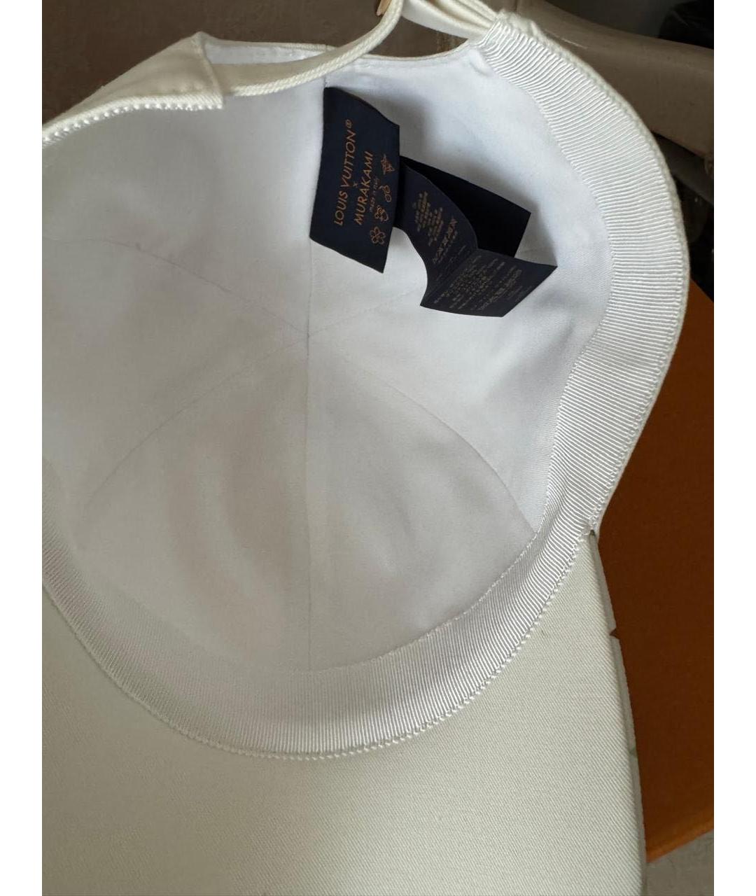 LOUIS VUITTON Белая хлопковая кепка, фото 7