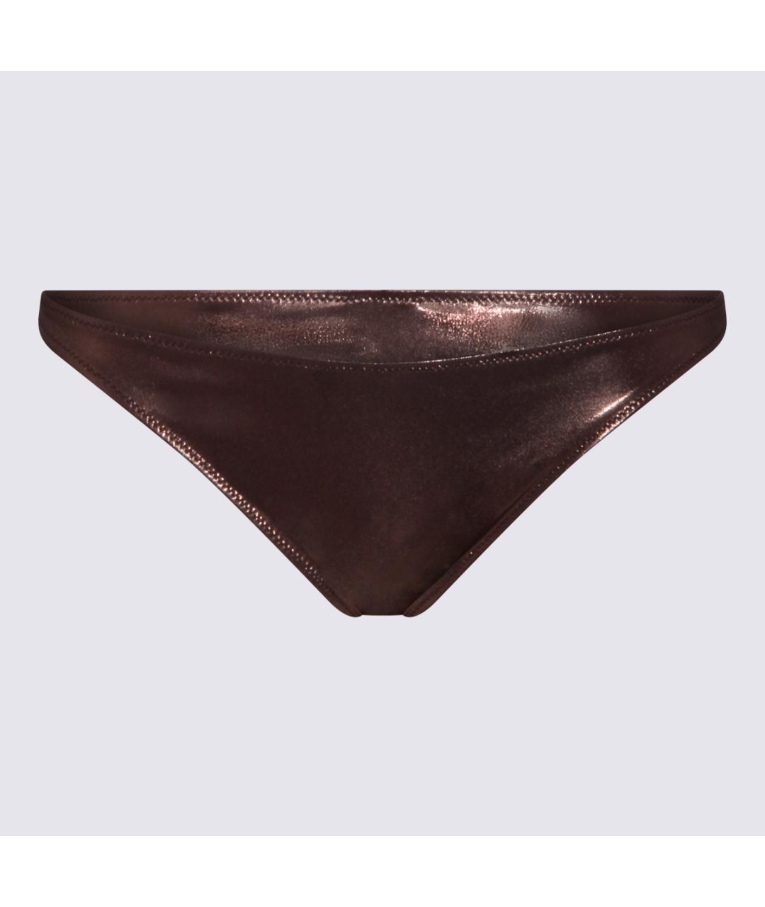 BLUMARINE Коричневый полиэстеровый купальник, фото 4