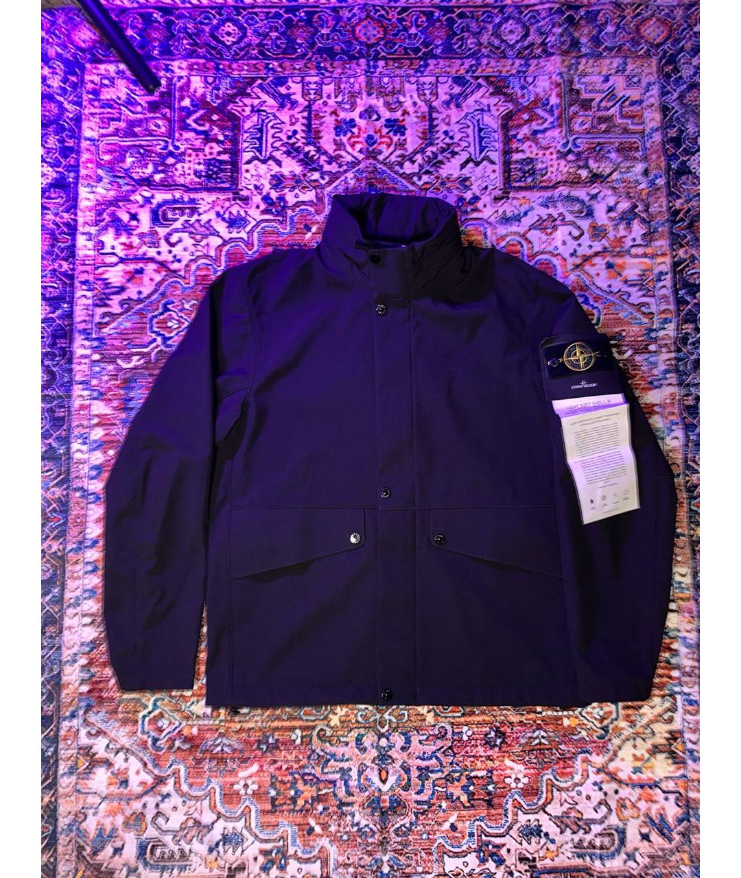 STONE ISLAND Черная полиэстеровая куртка, фото 5