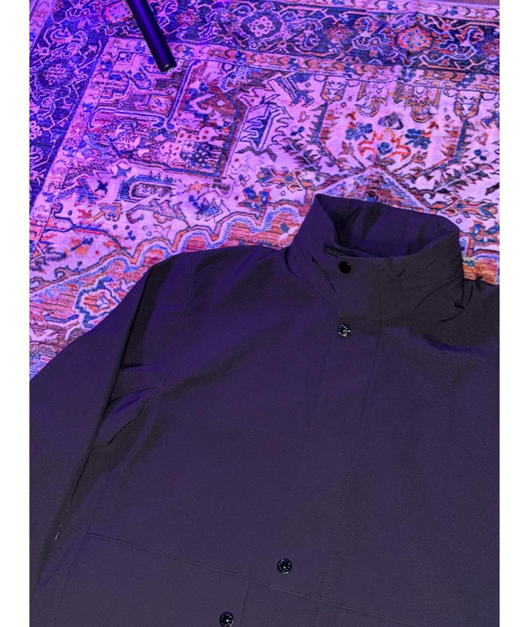 STONE ISLAND Черная полиэстеровая куртка, фото 2