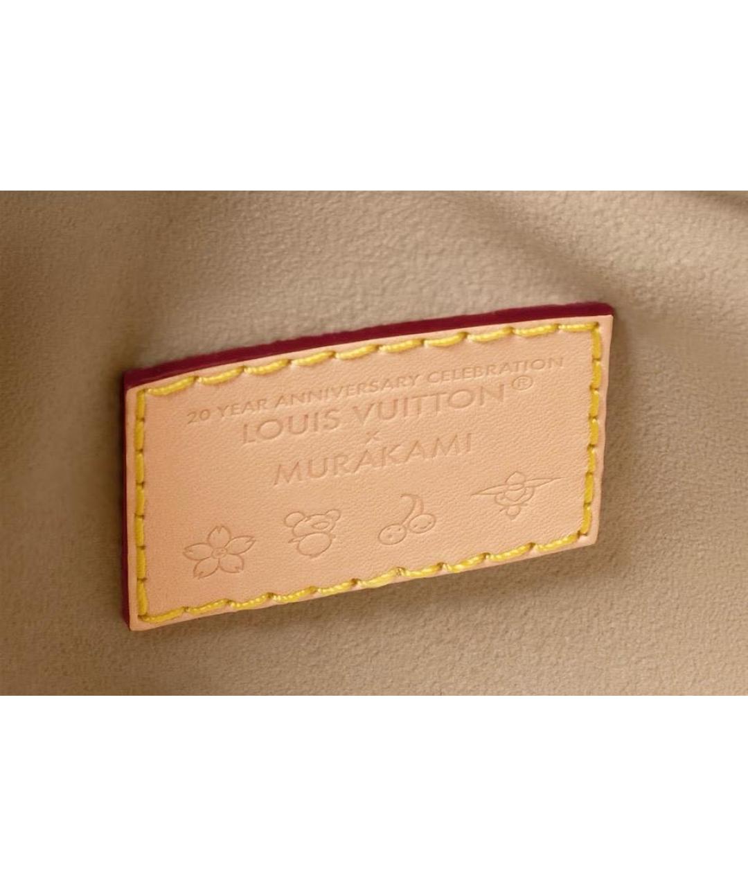 LOUIS VUITTON Белая кожаная сумка с короткими ручками, фото 4