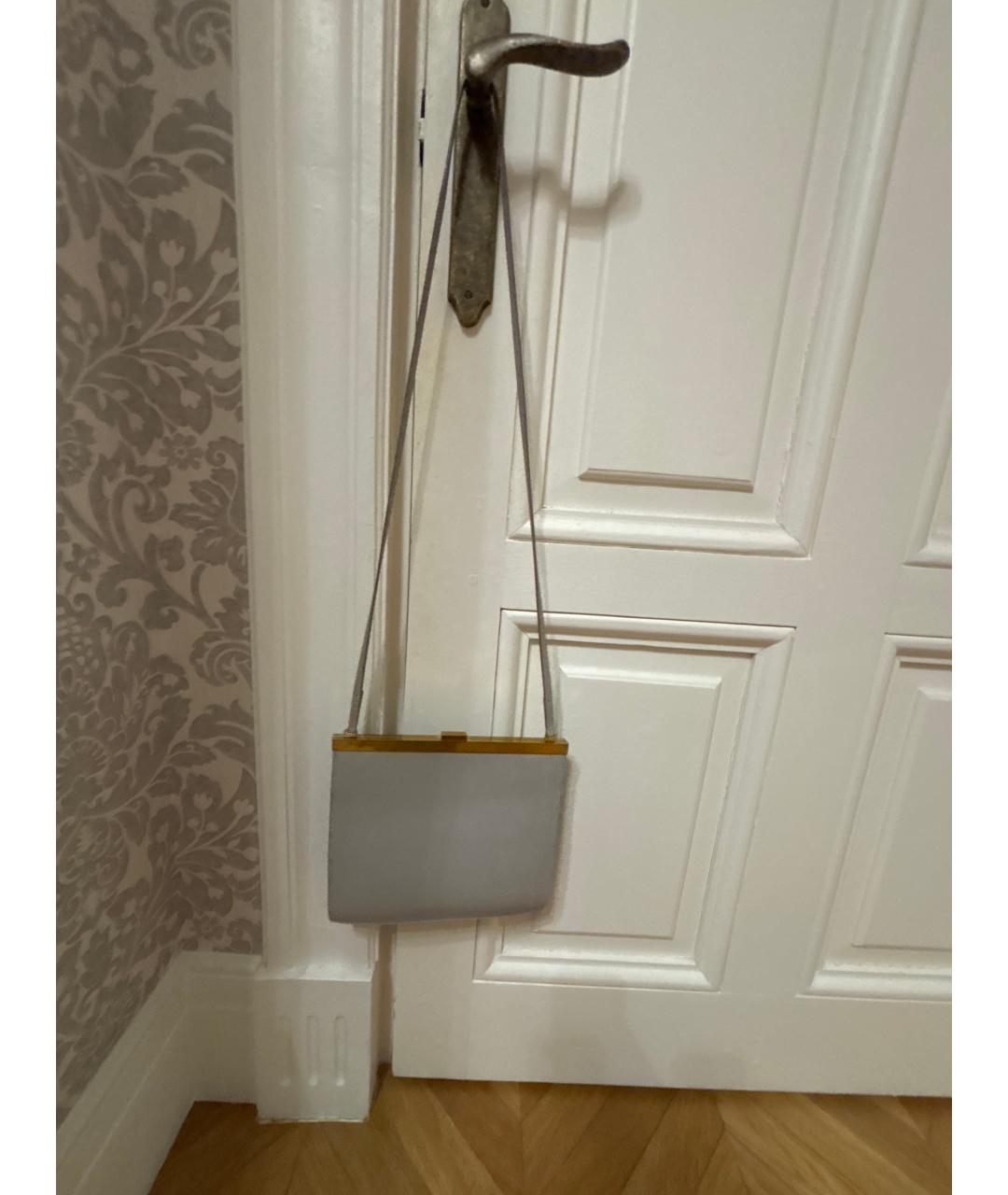 CELINE Серая кожаная сумка через плечо, фото 2