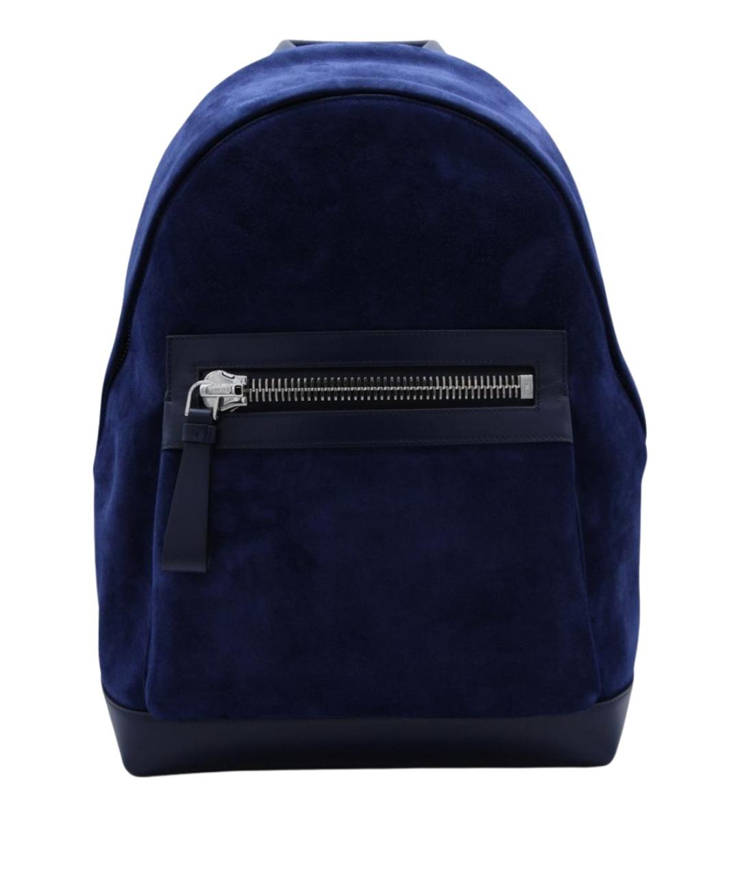 TOM FORD Синий замшевый рюкзак, фото 1