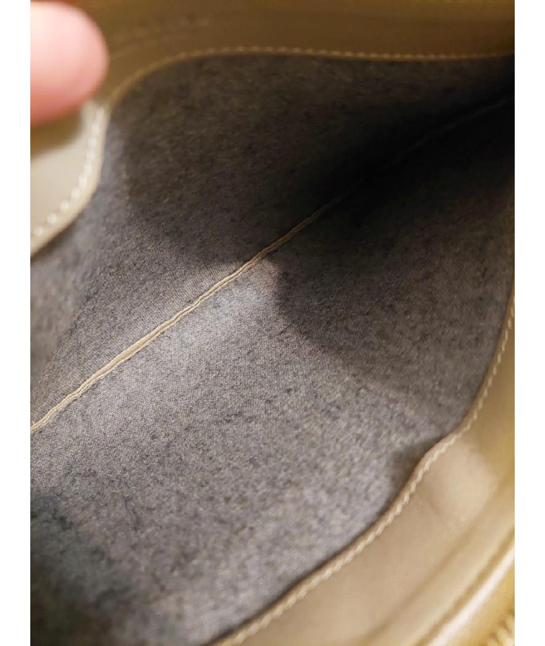 CELINE Бежевая кожаная сумка через плечо, фото 6