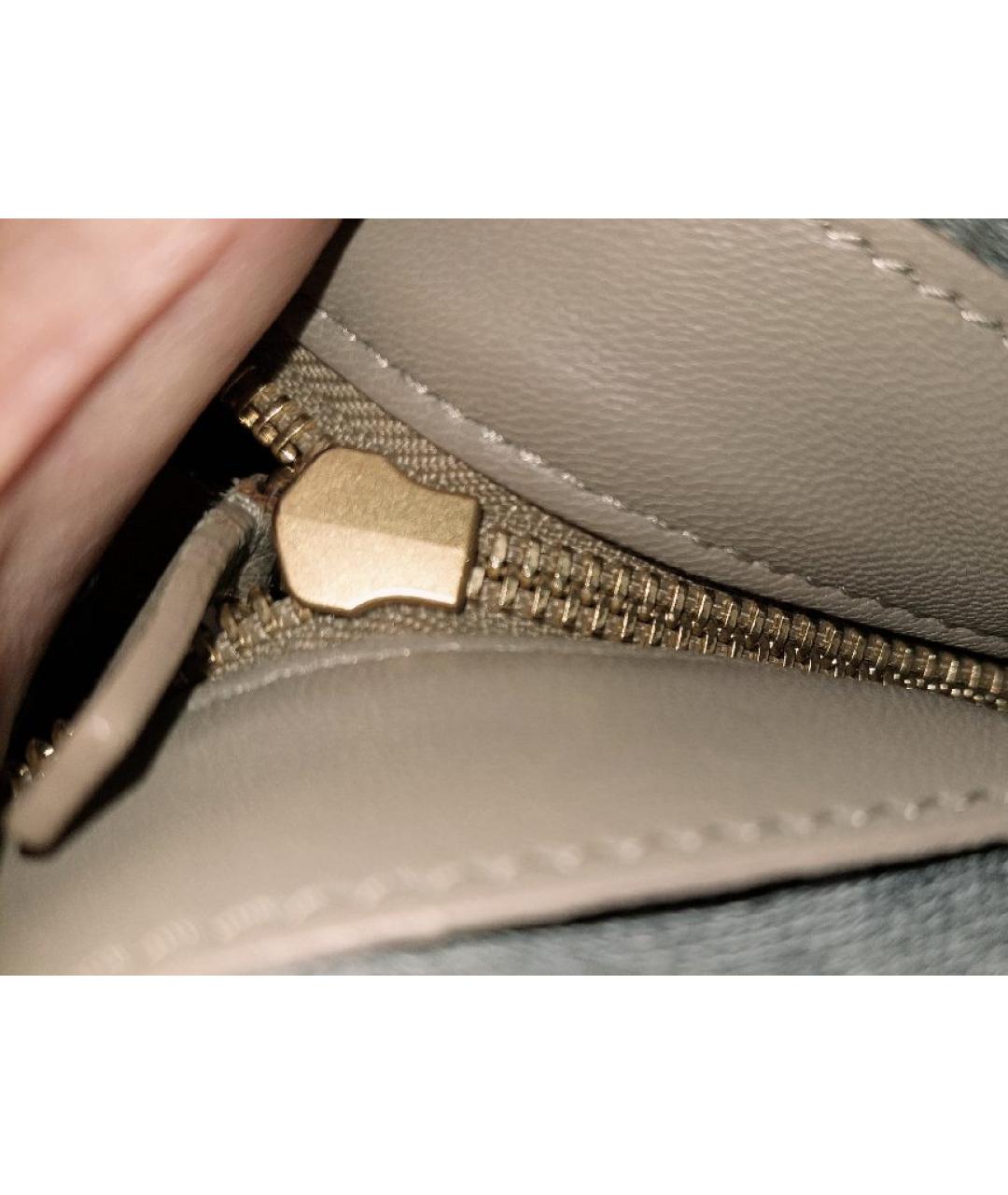 CELINE Бежевая кожаная сумка через плечо, фото 7