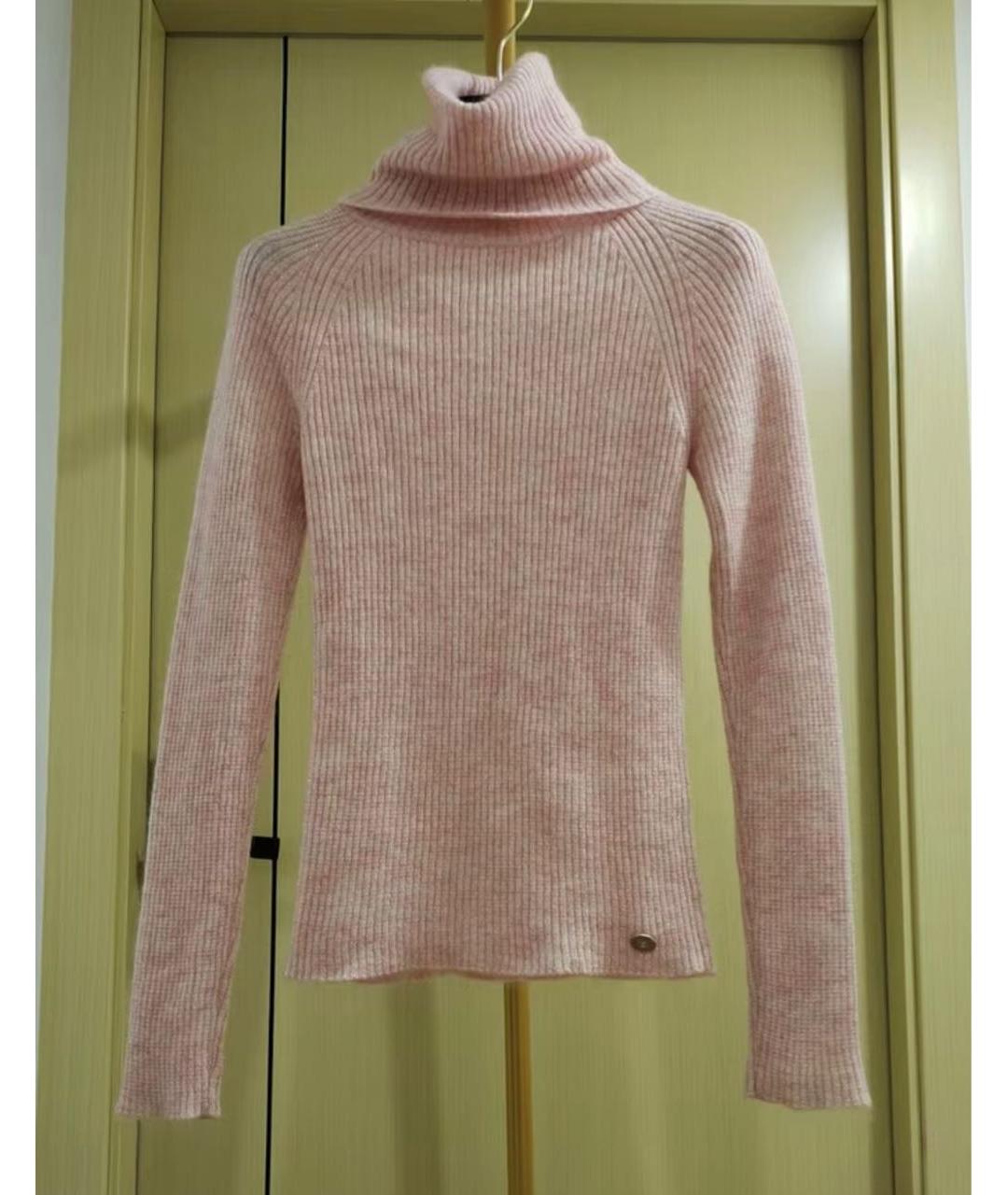 CHANEL Розовая шерстяная водолазка, фото 1