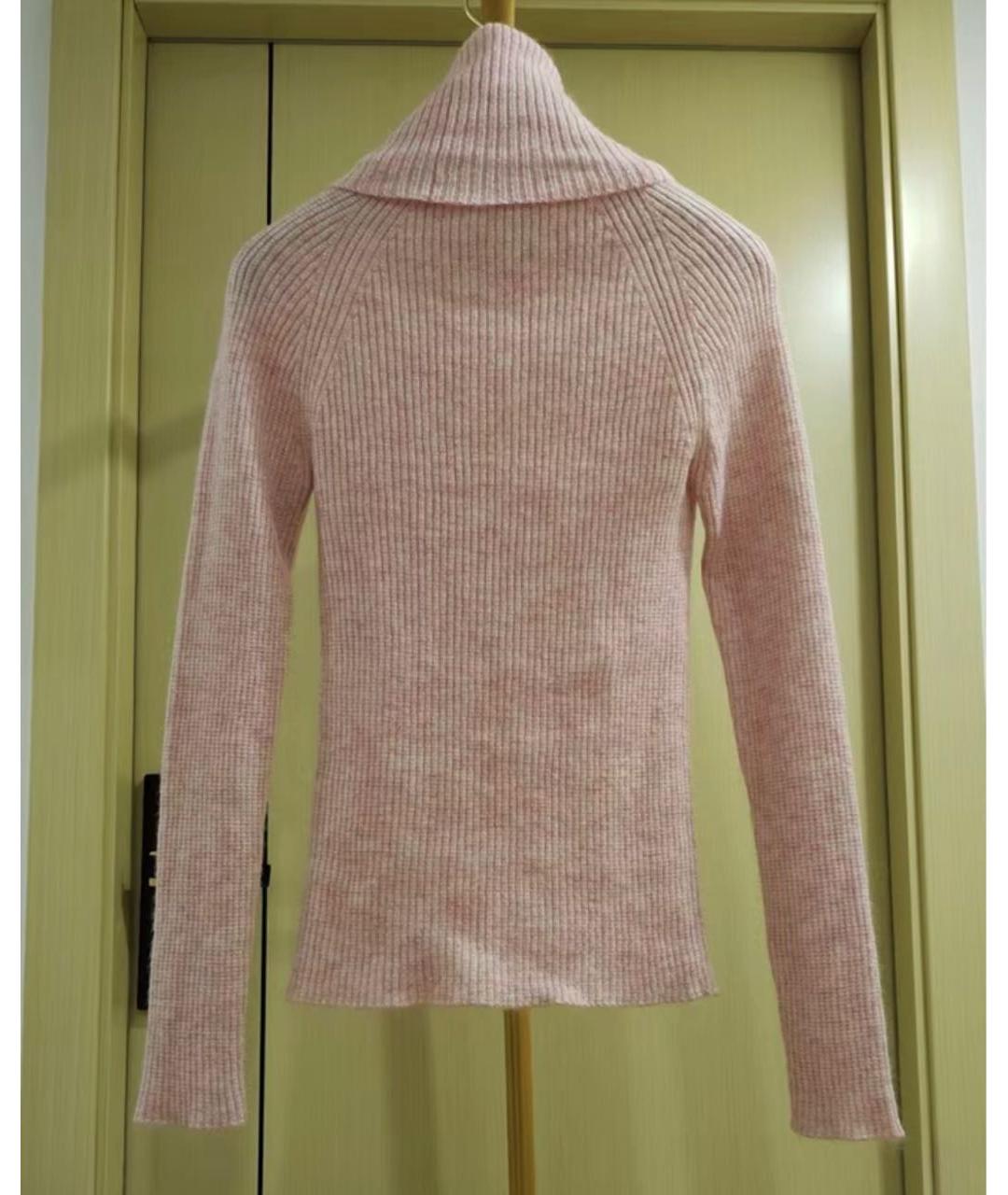 CHANEL Розовая шерстяная водолазка, фото 2