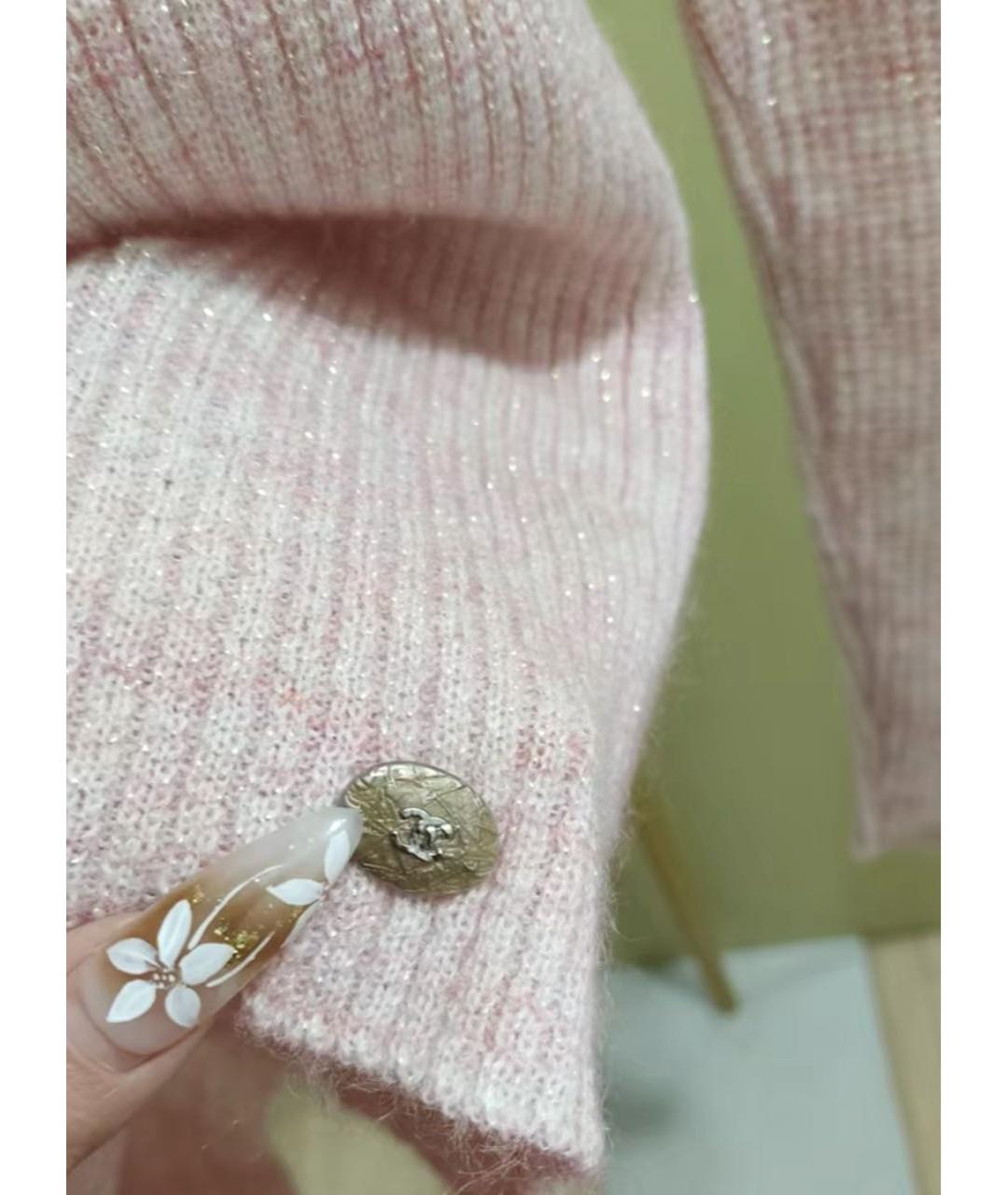 CHANEL Розовая шерстяная водолазка, фото 5