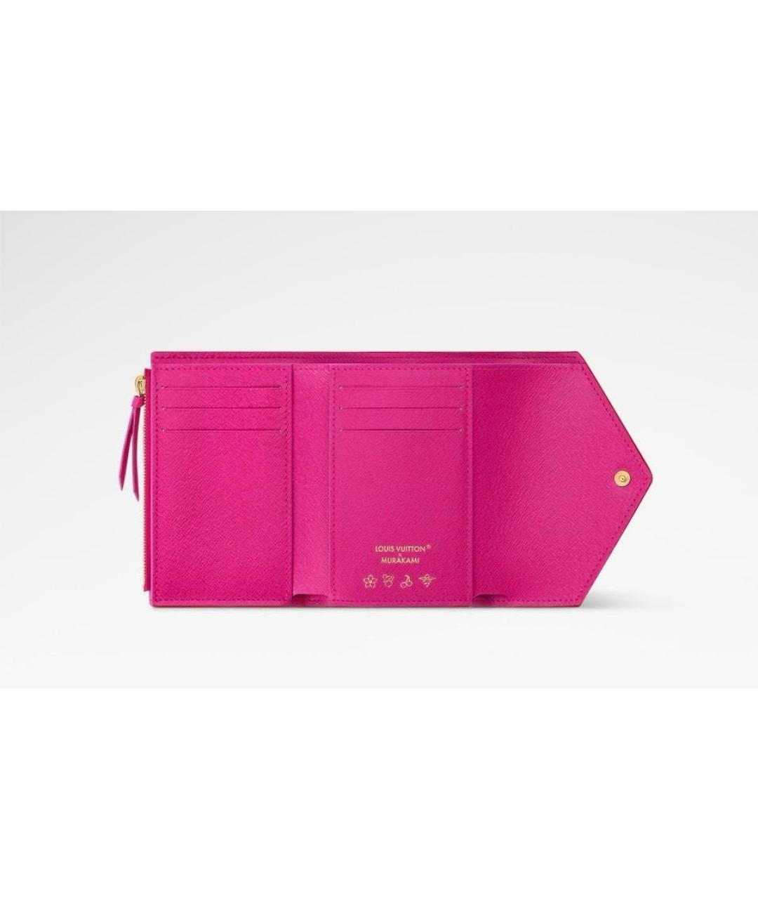 LOUIS VUITTON Белый кожаный кошелек, фото 5