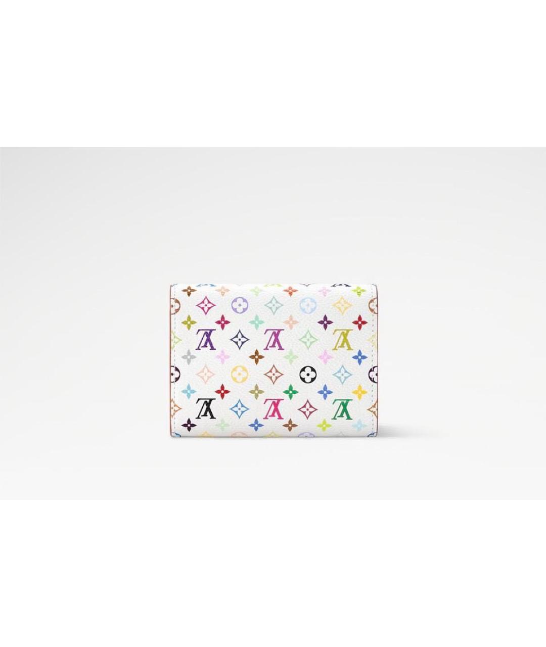 LOUIS VUITTON Белый кожаный кошелек, фото 3