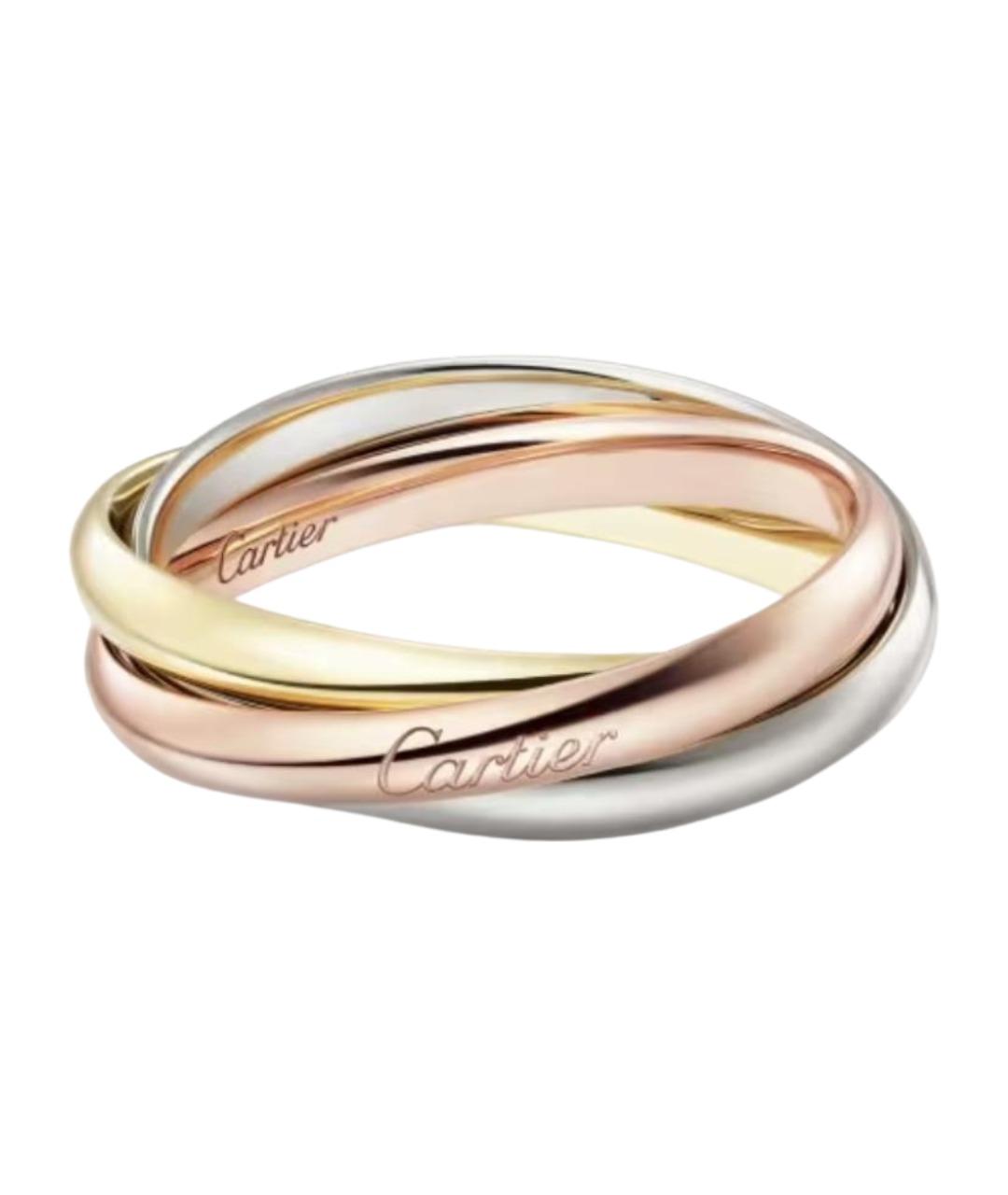 CARTIER Желтое кольцо из белого золота, фото 1