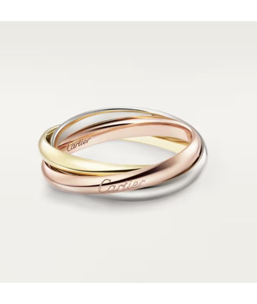 CARTIER Желтое кольцо из белого золота, фото 4