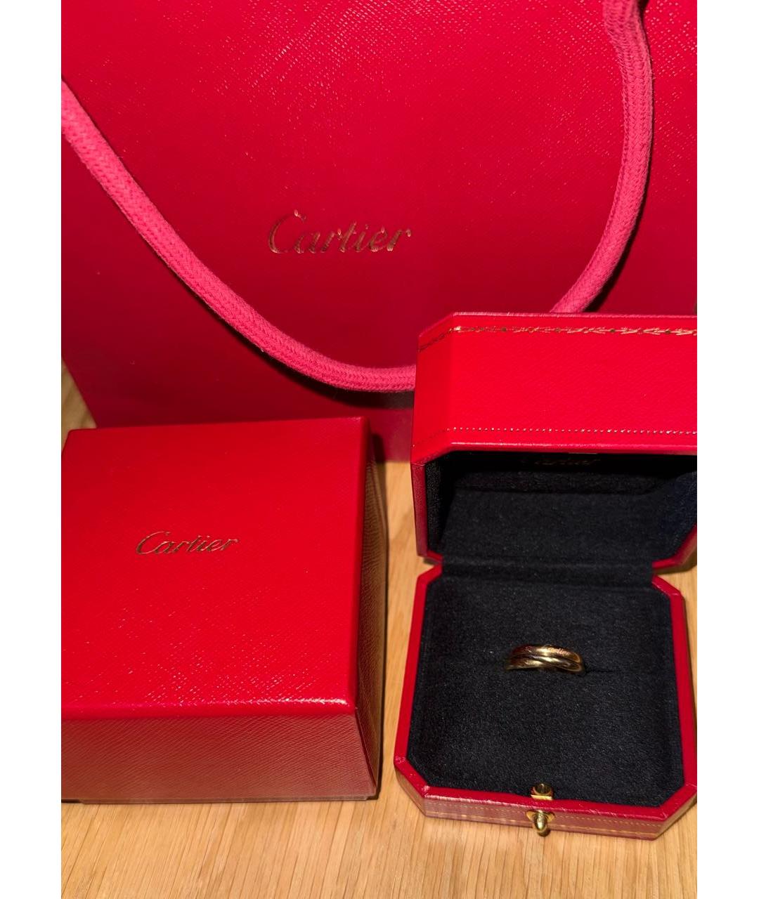 CARTIER Желтое кольцо из белого золота, фото 2