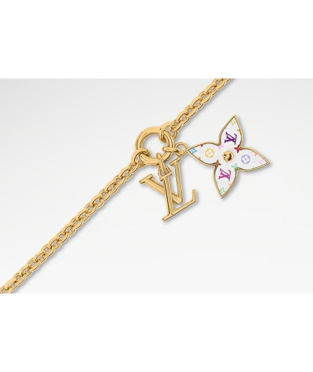 LOUIS VUITTON Золотой металлический браслет, фото 2