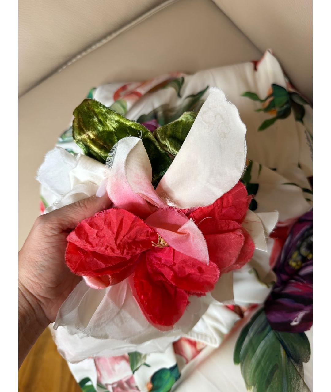 DOLCE&GABBANA Мульти шелковое коктейльное платье, фото 5