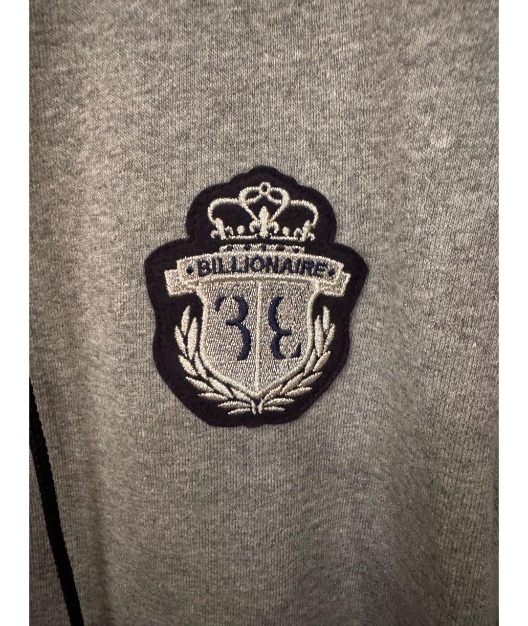 BILLIONAIRE Серый хлопковый спортивный костюм, фото 3