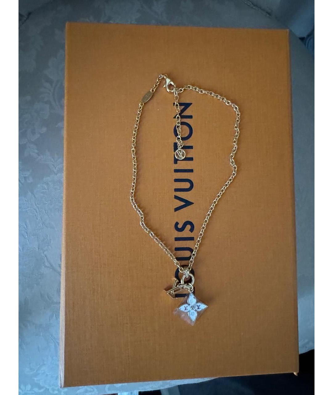 LOUIS VUITTON Золотое металлическое колье, фото 2