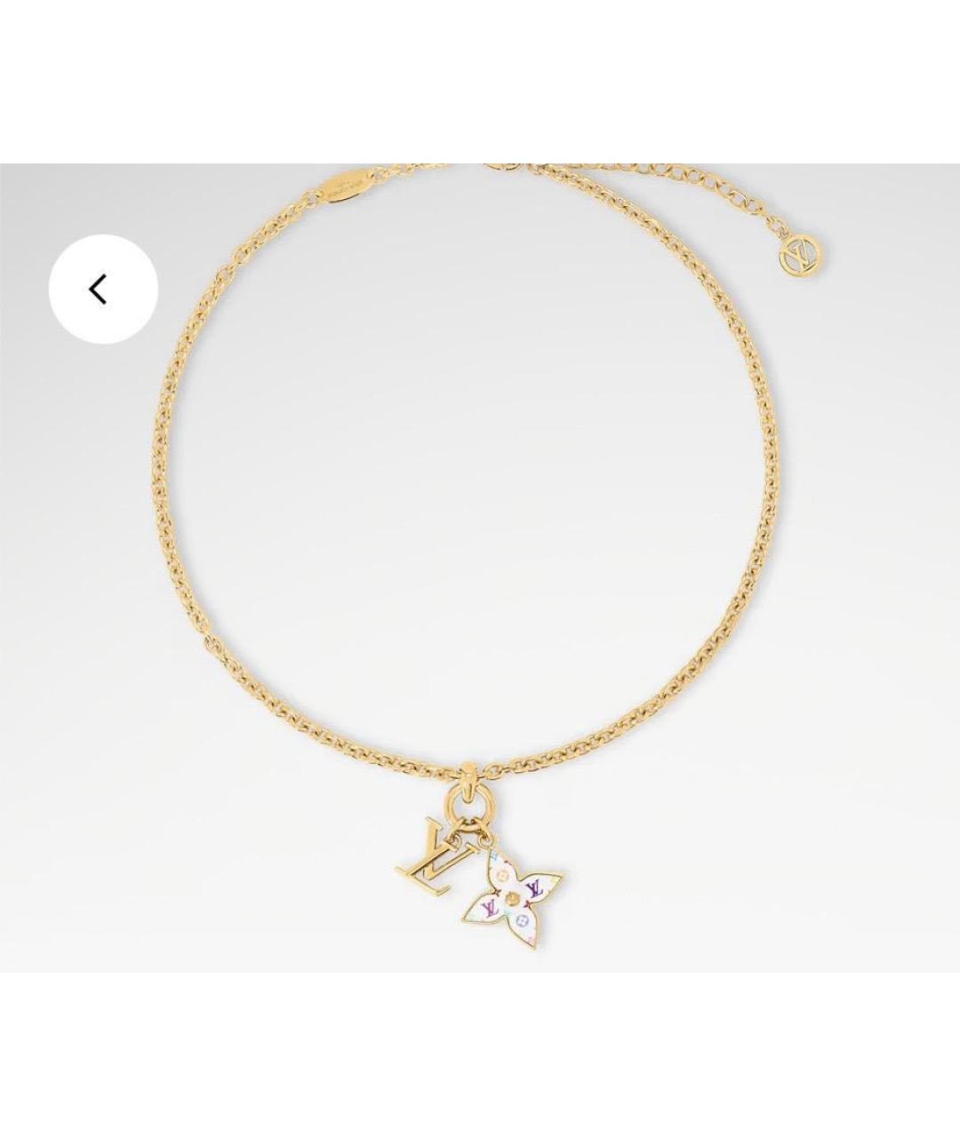LOUIS VUITTON Золотое металлическое колье, фото 3