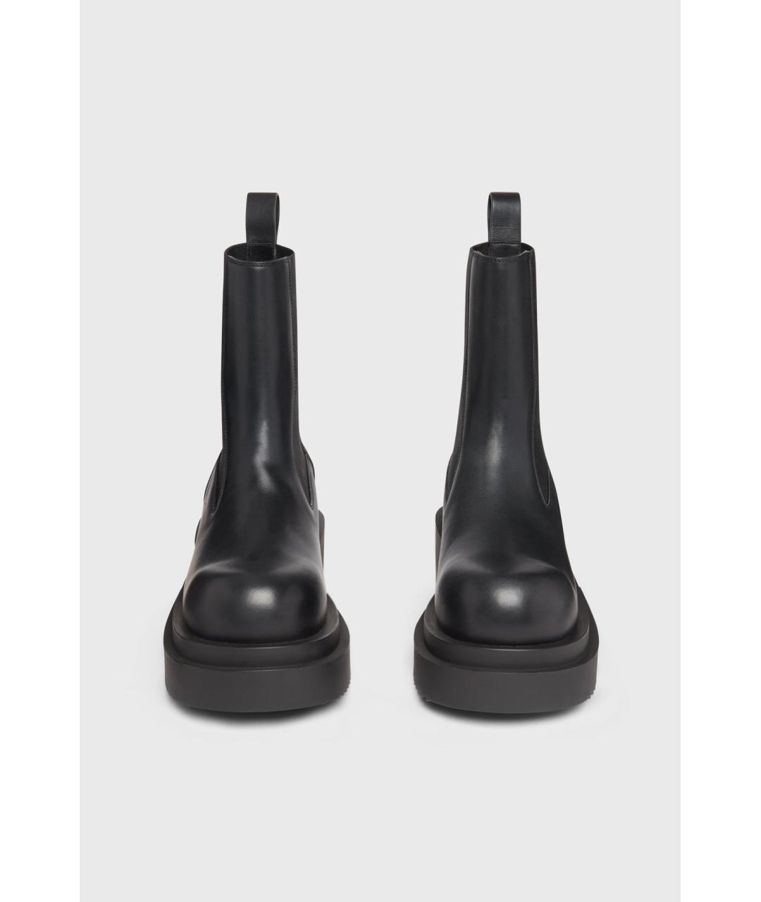 RICK OWENS Черные кожаные ботинки, фото 2