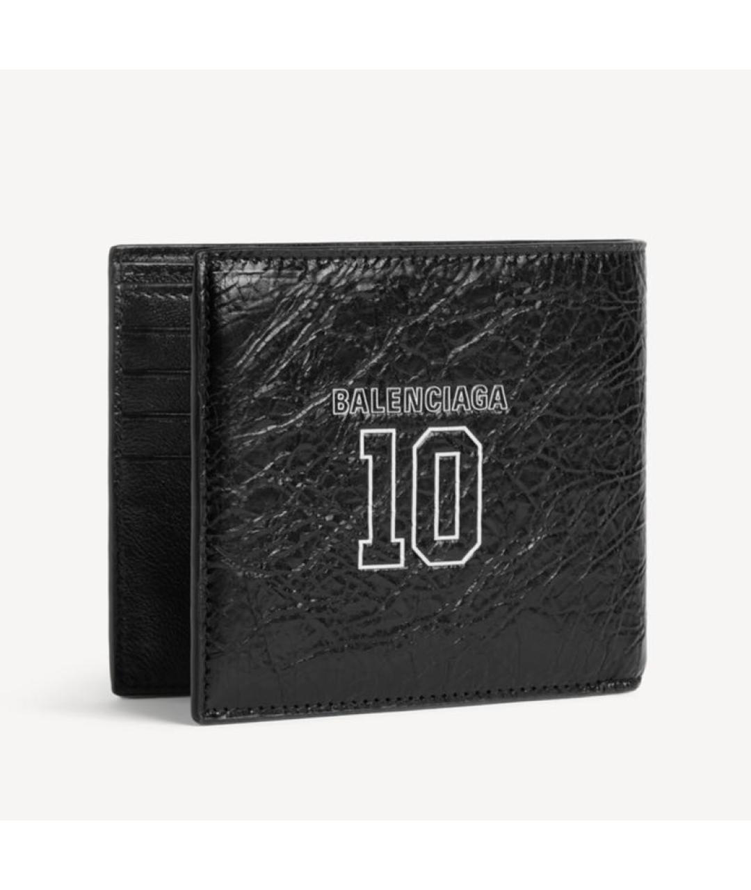 BALENCIAGA Черный кошелек из лакированной кожи, фото 2