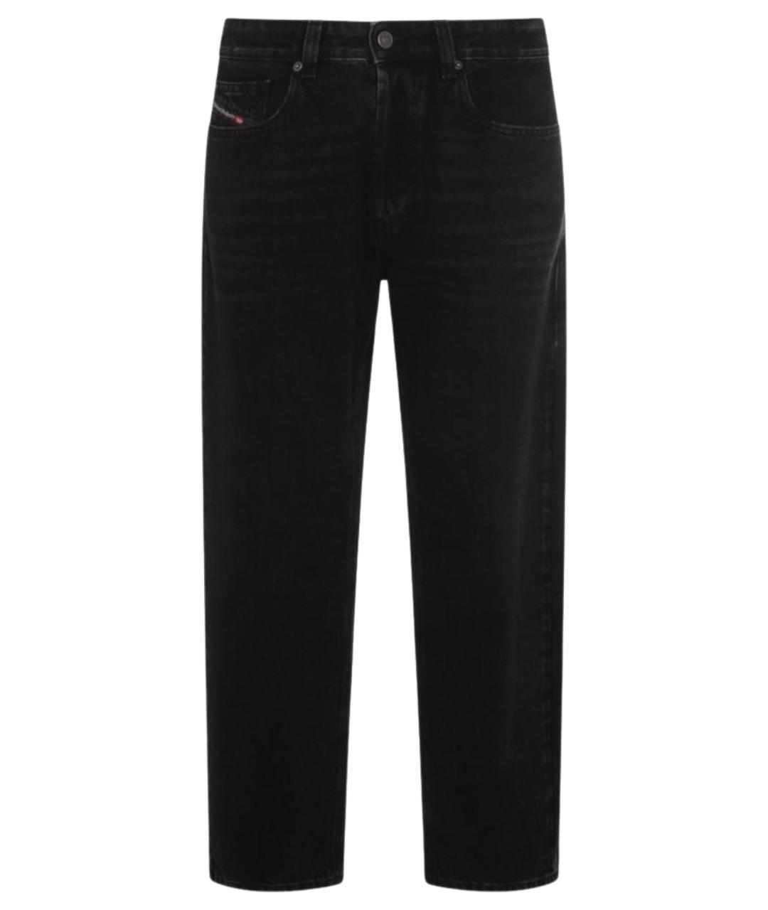 DIESEL Черные хлопковые прямые джинсы, фото 1