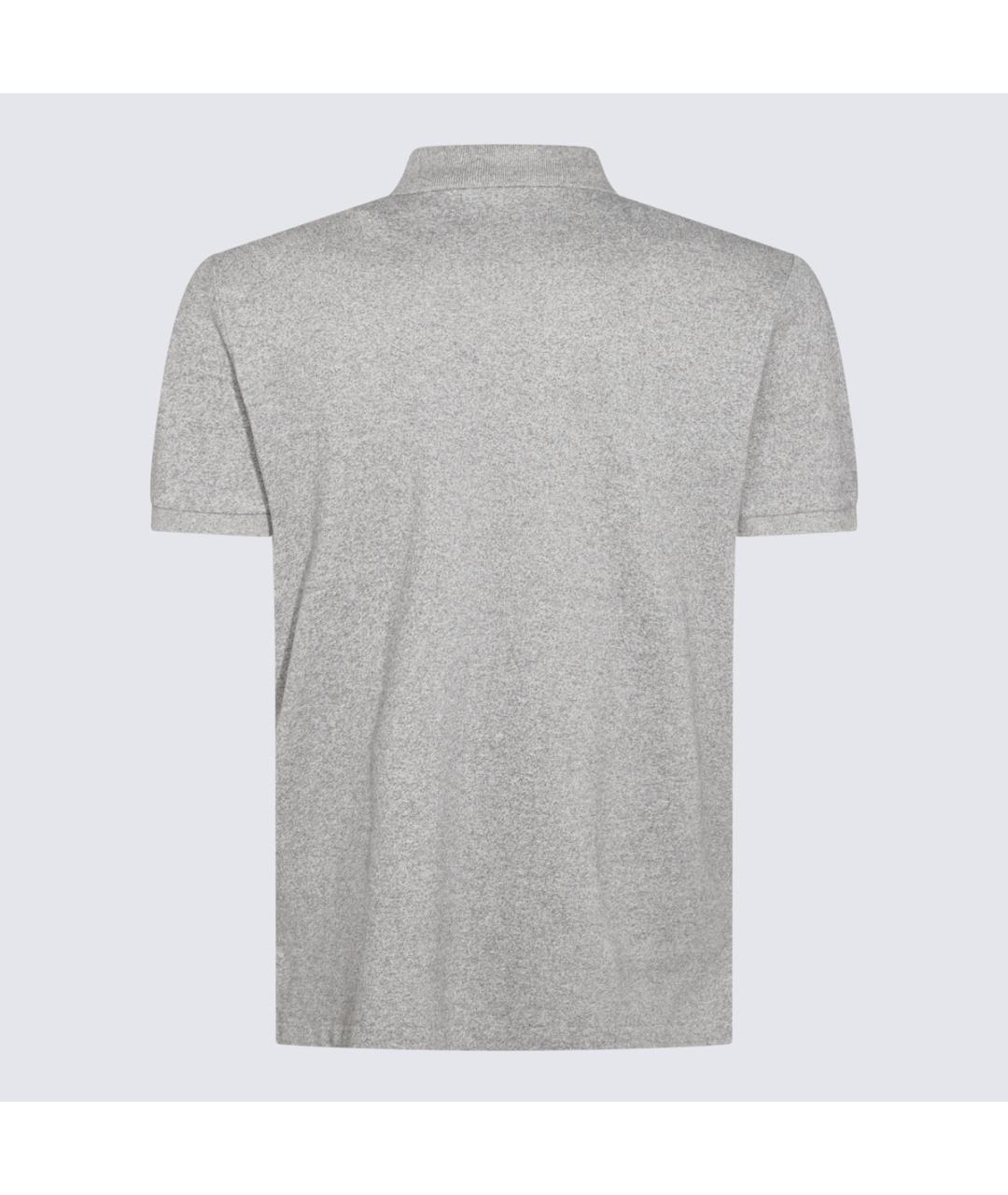 POLO RALPH LAUREN Серое хлопковое поло с коротким рукавом, фото 2