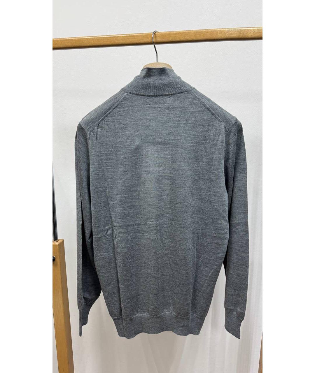BRUNELLO CUCINELLI Антрацитовый шерстяной кардиган, фото 3