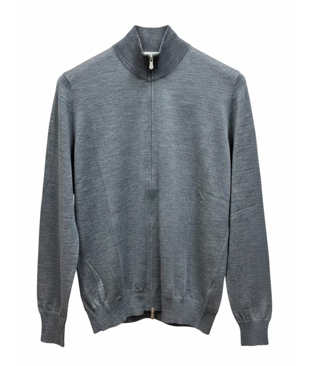 BRUNELLO CUCINELLI Антрацитовый шерстяной кардиган, фото 1