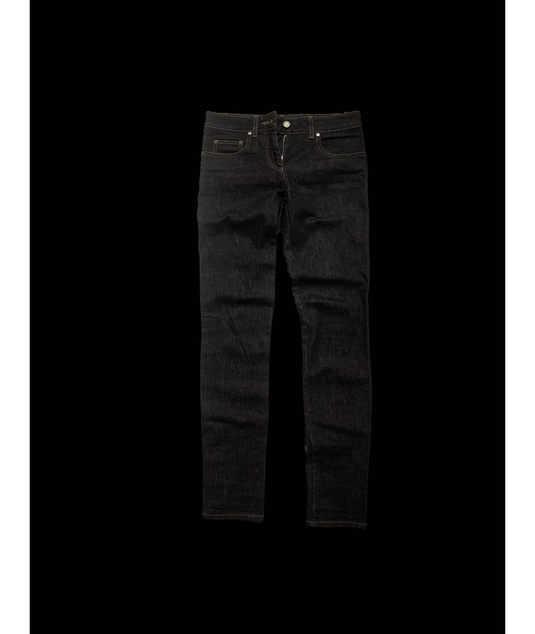 MCQ ALEXANDER MCQUEEN Темно-синие хлопко-эластановые джинсы слим, фото 5