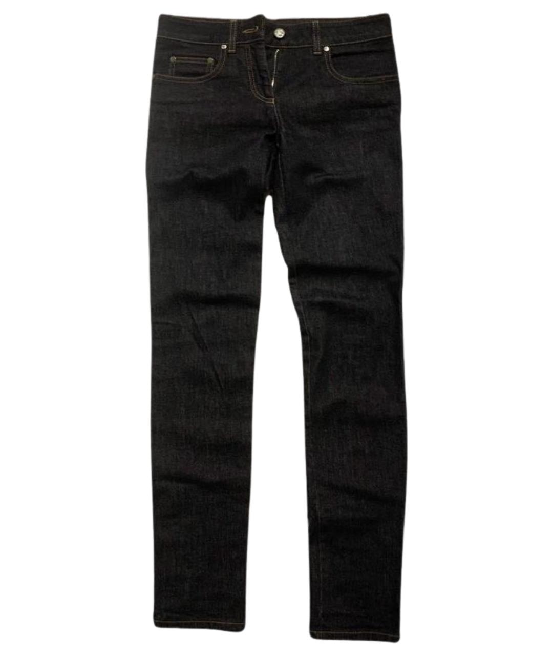 MCQ ALEXANDER MCQUEEN Темно-синие хлопко-эластановые джинсы слим, фото 1