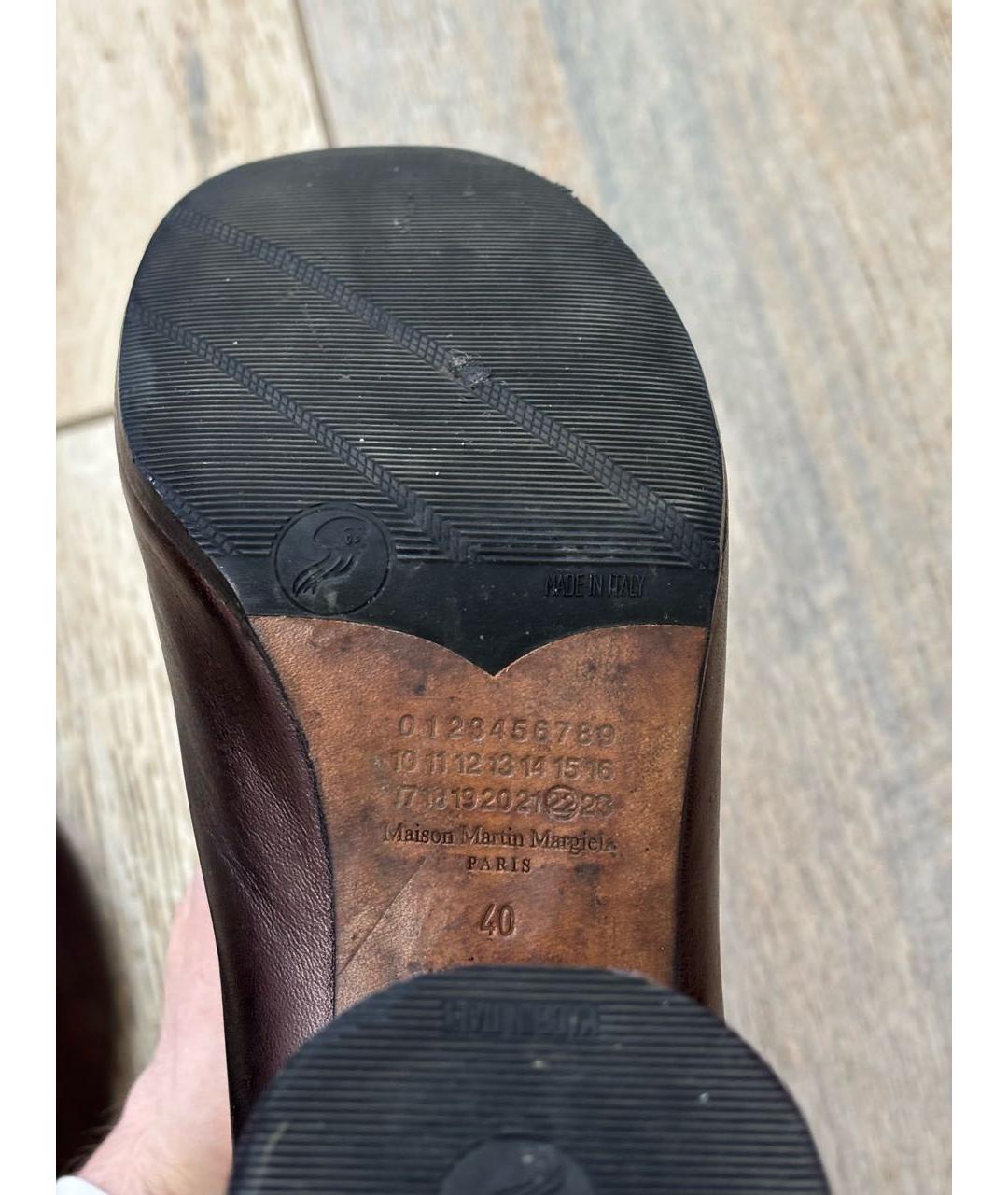 MAISON MARGIELA Черные кожаные ботильоны, фото 5