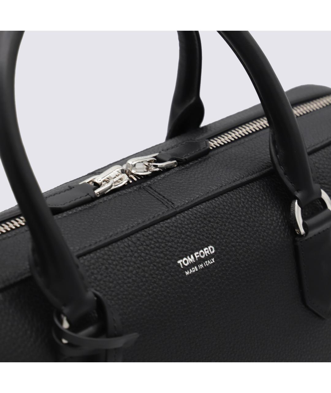 TOM FORD Черная сумка тоут, фото 4