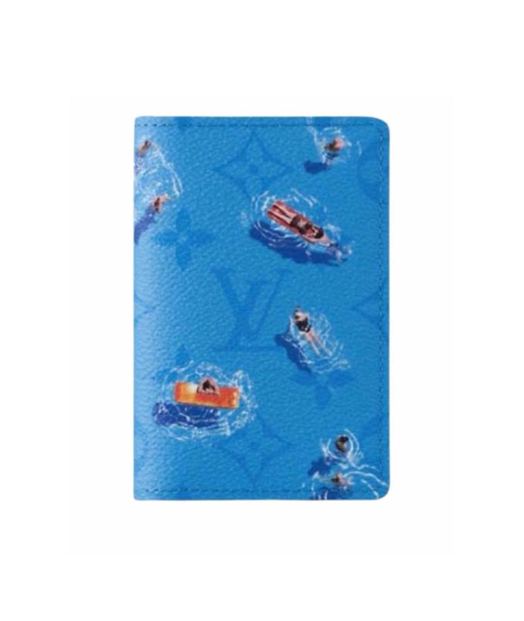 LOUIS VUITTON Голубой кошелек, фото 5