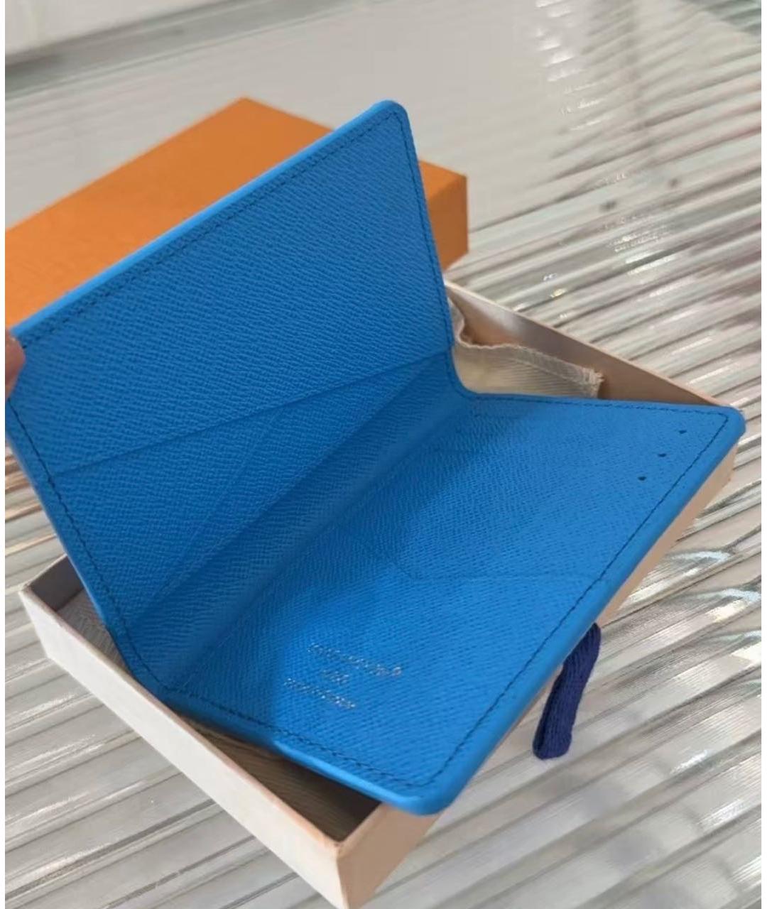 LOUIS VUITTON Голубой кошелек, фото 4