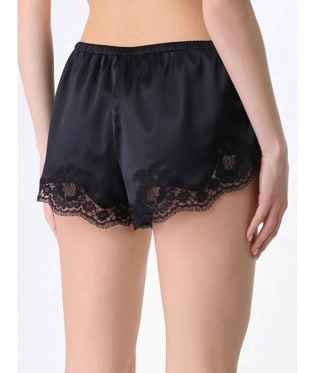 DOLCE&GABBANA Черные шелковые шорты, фото 3