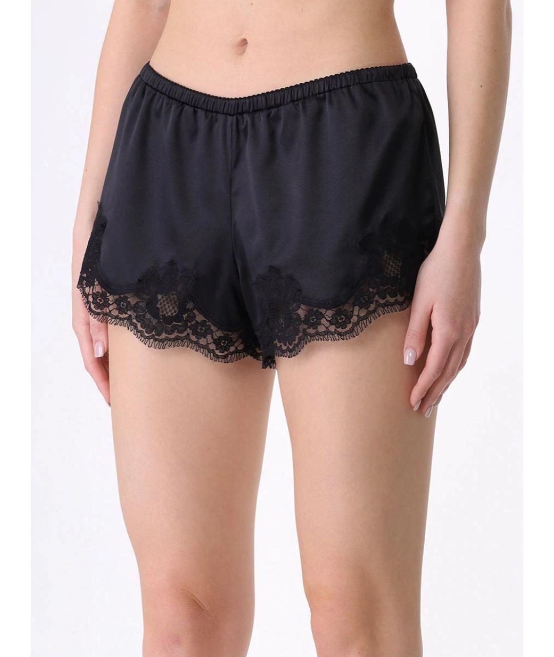 DOLCE&GABBANA Черные шелковые шорты, фото 4
