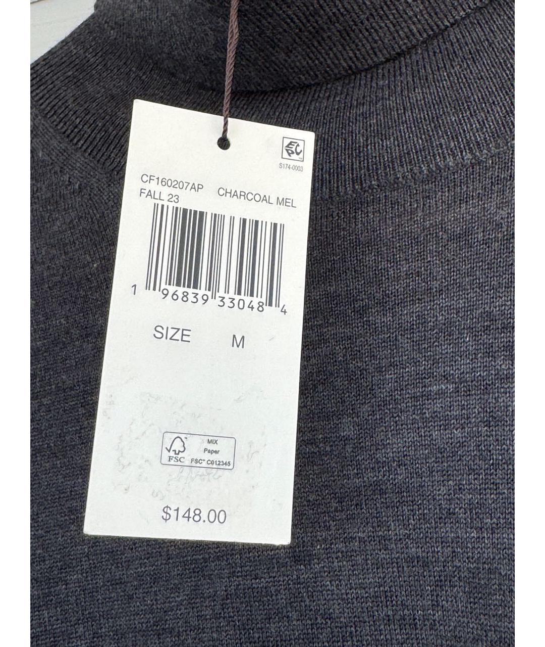 MICHAEL KORS Антрацитовая шерстяная водолазка, фото 6
