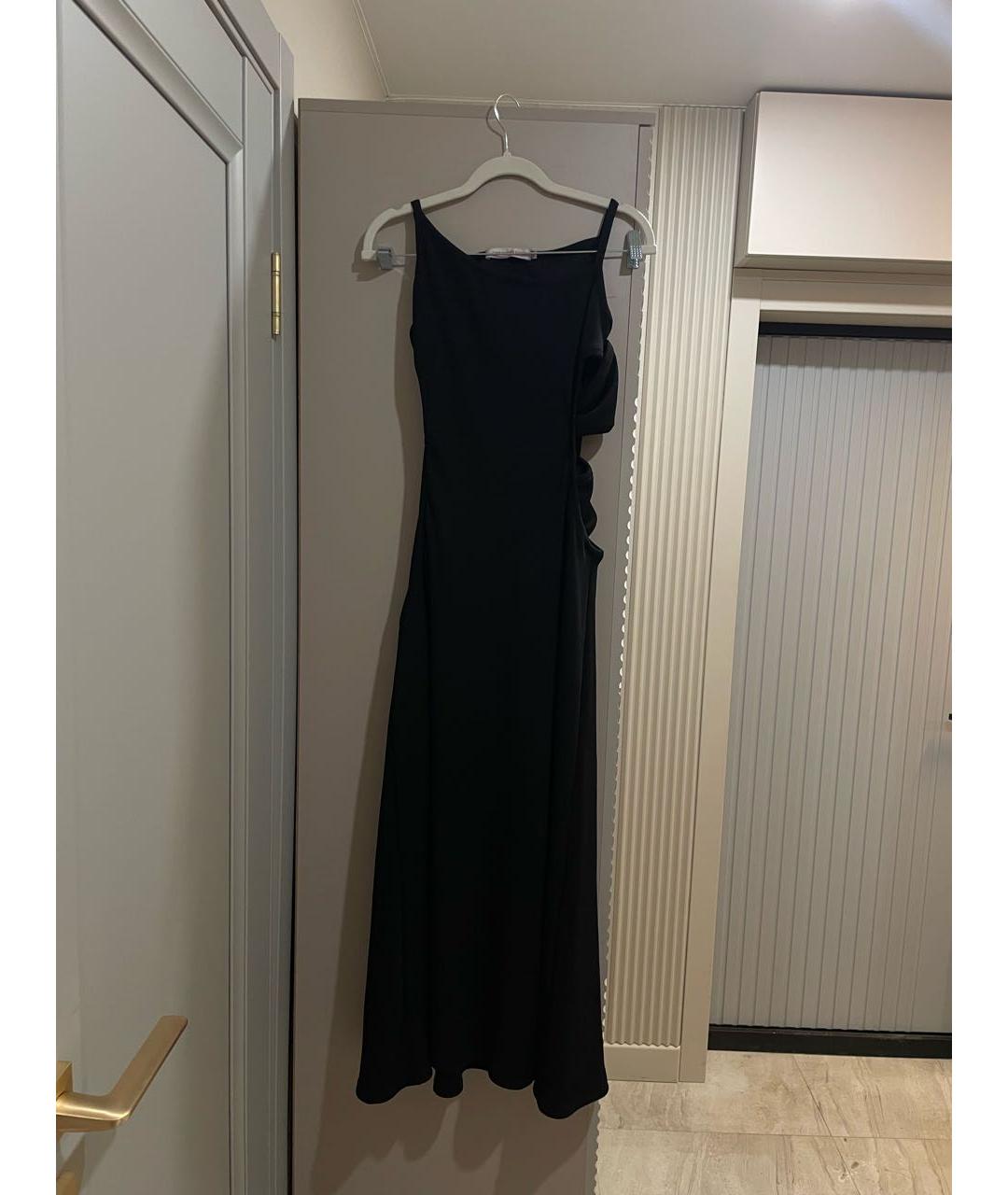 CHRISTOPHER ESBER Черное полиэстеровое вечернее платье, фото 5